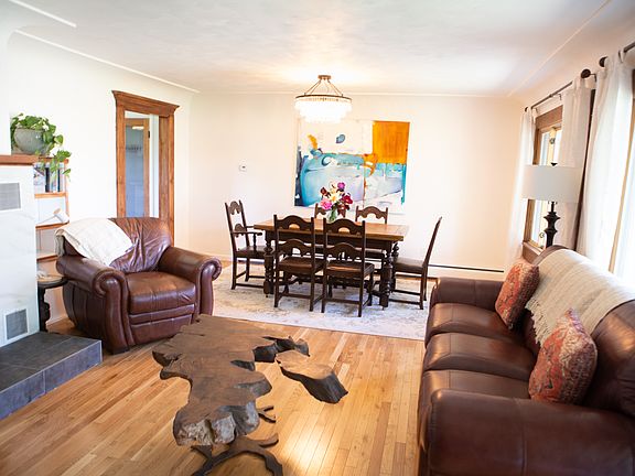 living room and dining room