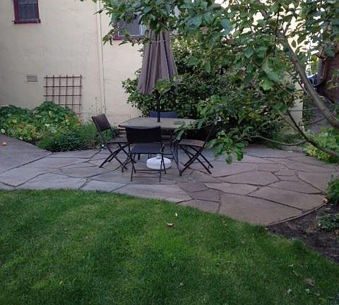 Courtyard 8 years ago - before fig tree