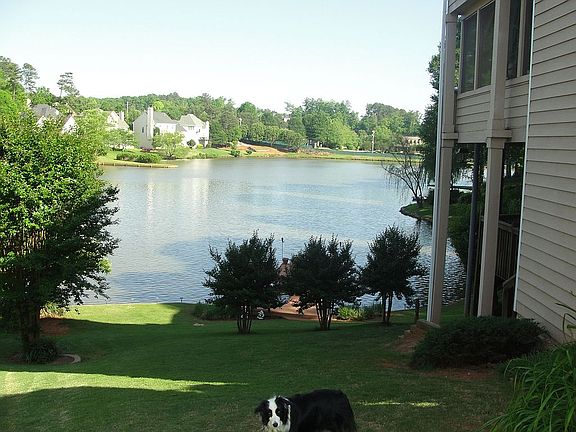 View of the lake from the front