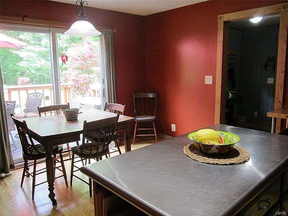 The "hub" of this home is the Kitchen which is situated between the Mudroom and the Greatroom, the eating area is roomy, boasts a new lighting, and a newer sliding glass door out to the Party Deck - ideal set up for a busy lifestyle or entertaining friends & family!