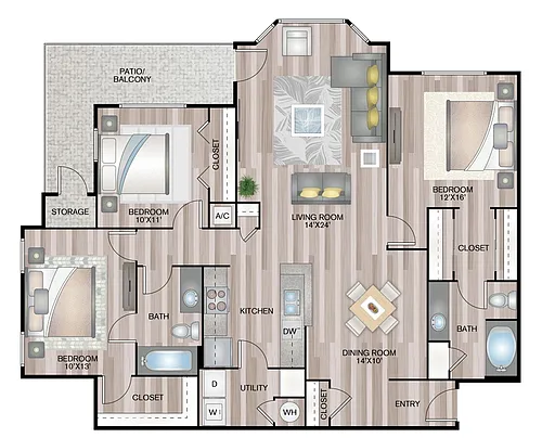 Floor plan The Raleigh