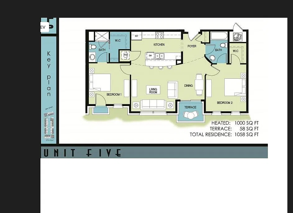 2 bed, 972 sqft, $1,900 — Photo 1