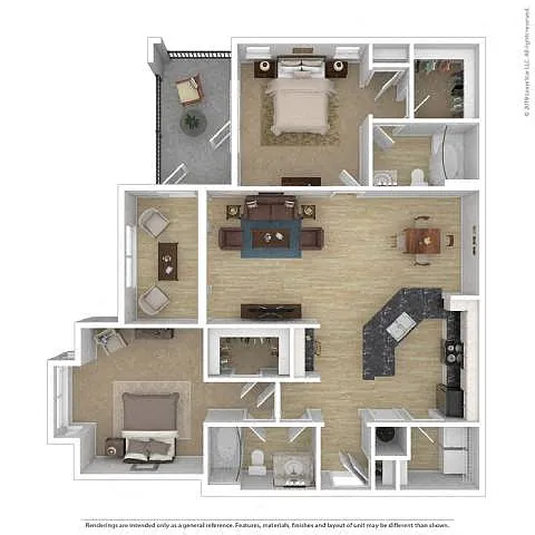 Floor plan CHESTNUT OAK BAY WINDOW