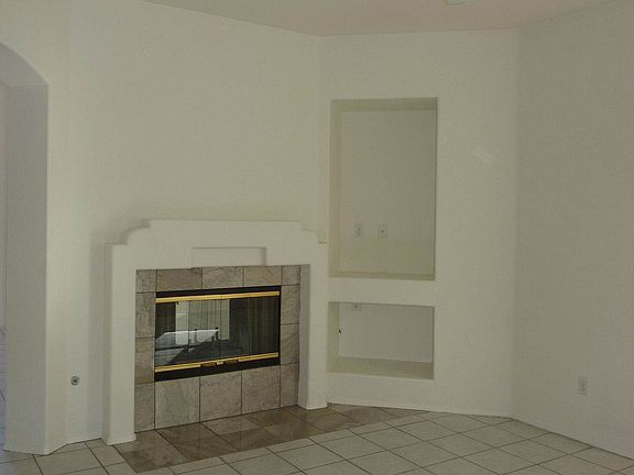 Living room with fireplace
