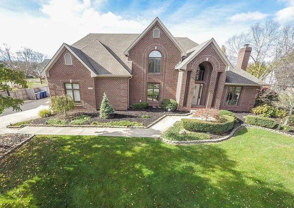 Front elevation of this gorgeous home