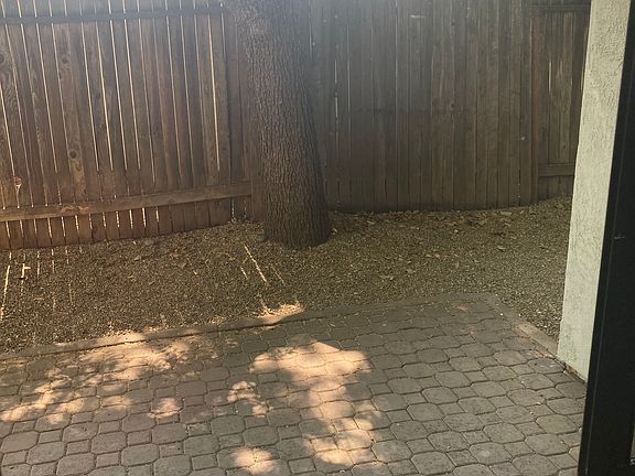 Side yard off dining area