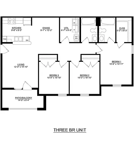 Floor plan 3 Bedroom