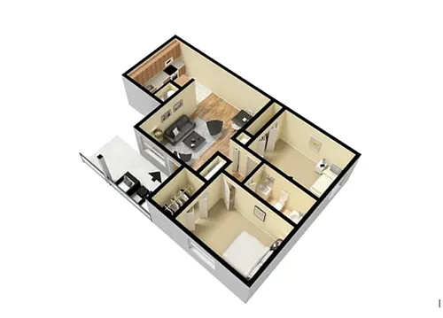 Floor plan 2 Bedroom