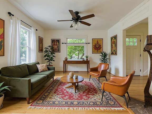 Living room decorated