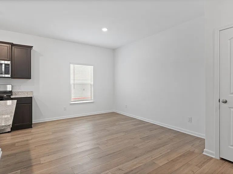 The spacious dining room.