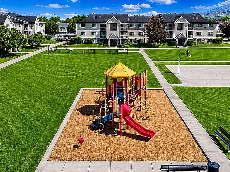Community Playground and Basketball Court