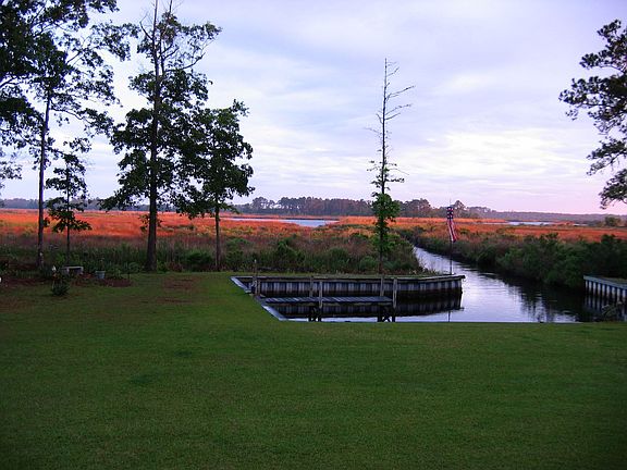Sun setting on the marsh.
