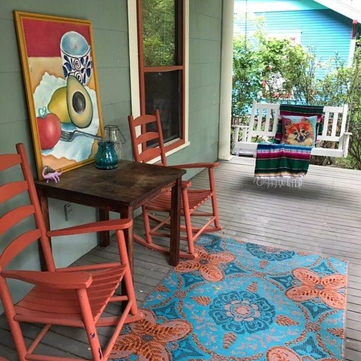 Relax on the Front Porch with Swing.  Chairs included.