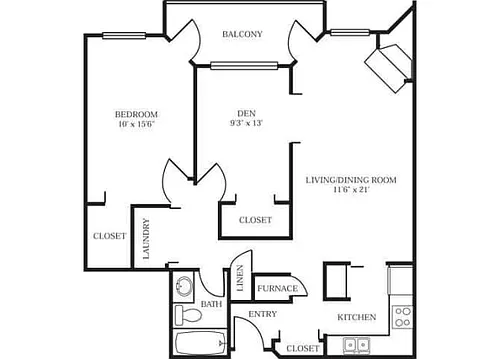 Floor plan Delano Renovated