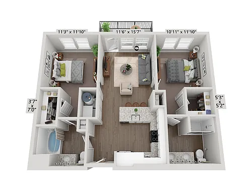 Floor plan B1 - Onyx