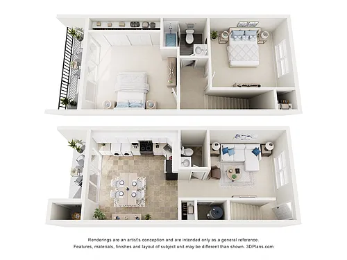 Floor plan 2 BR Ths