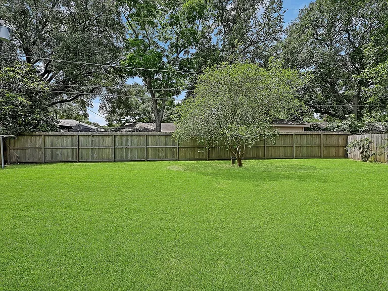Are fully fenced yard is a great place for you for puppies to play