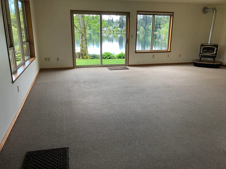 Living Room - view toward the west from kitchen.
