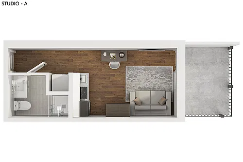 Floor plan Studio A