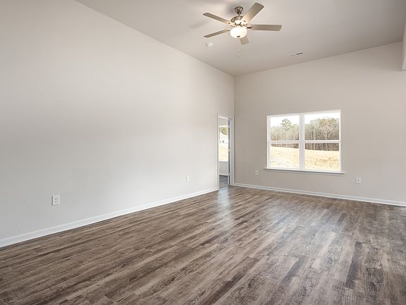 The family room offers plenty of bright, natural light