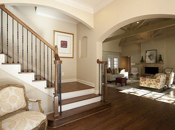 Large entry withhardwood floors