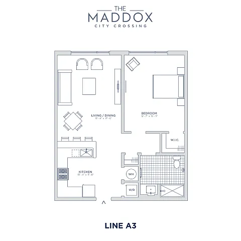 Floor plan The Maddox at City Crossing - A3