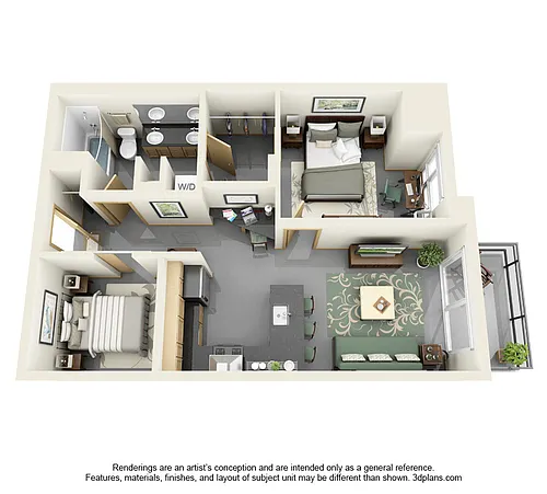 Floor plan NoLo West - A14