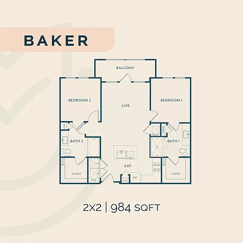 Floor plan Baker