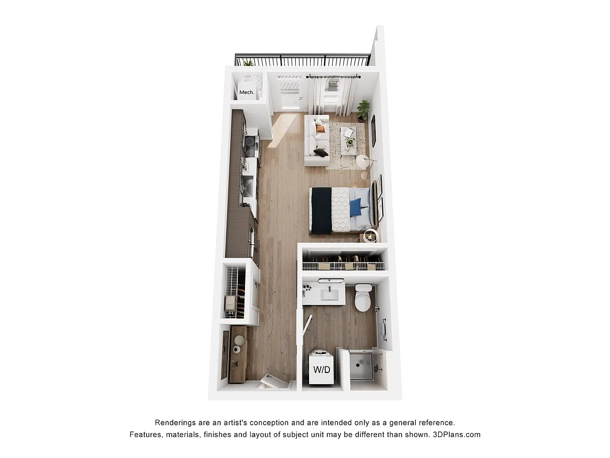 Floor plan Studio A1