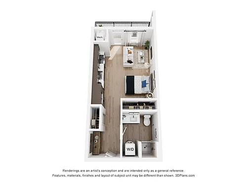 Floor plan Studio A1