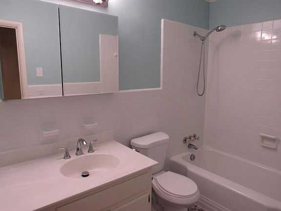 Updated bathroom with tub shower combo