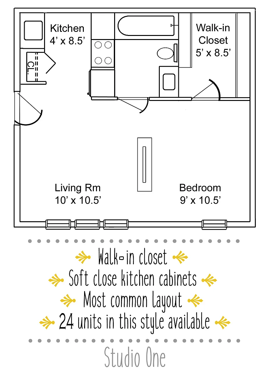 Floor plan Studio
