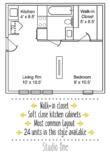 Floor plan Studio
