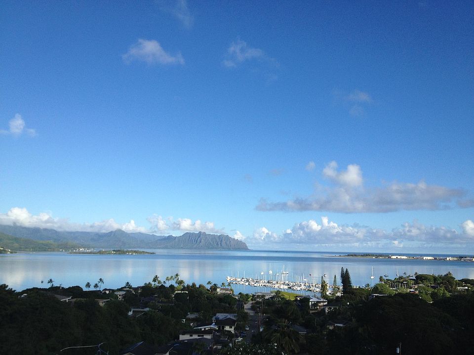 Kaneohe Bay, Ocean and Ko'olau Mountain views from the entire back side of the house.