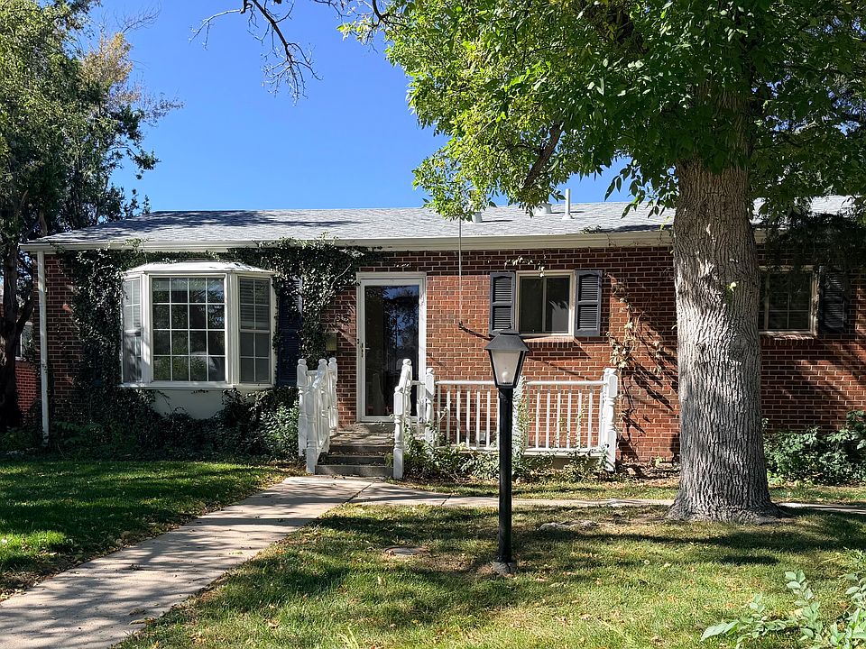 Front of house on quiet, tree-lined street convenient to a walking trail and light rail.