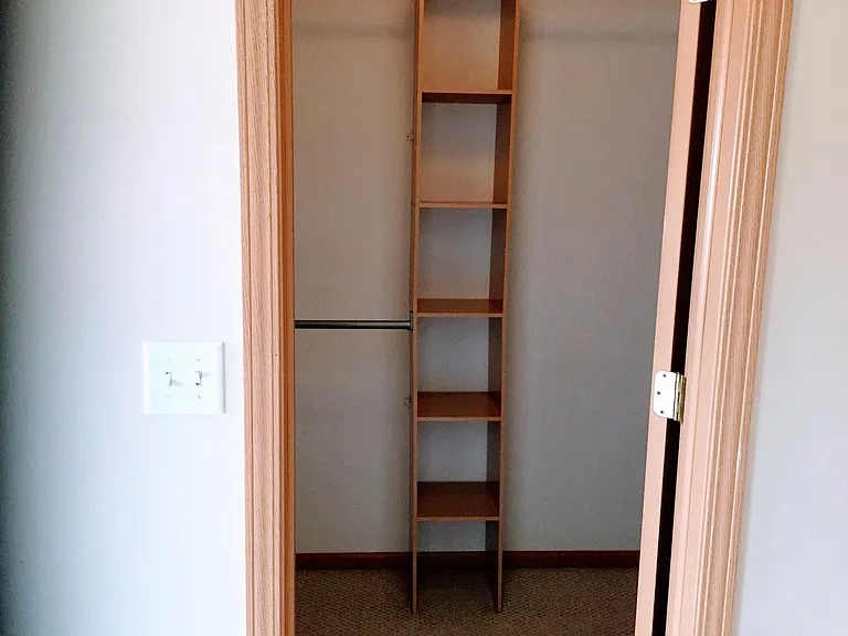 Master bedroom walk in closet
