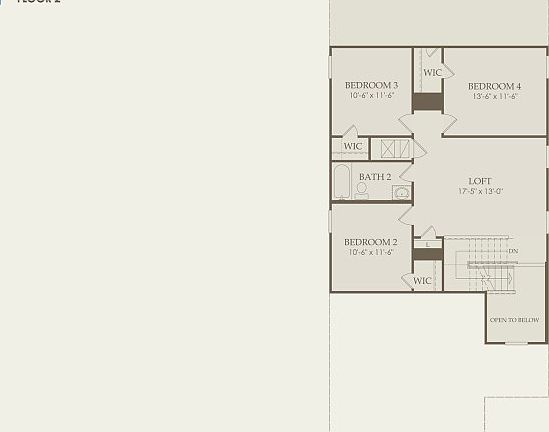 Fentress Floor Plan, Quick Move-in Home, Floor 2