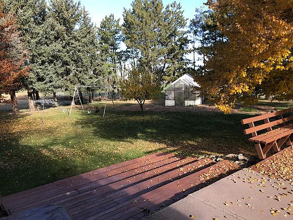 There is a garden plot and greenhouse on-property