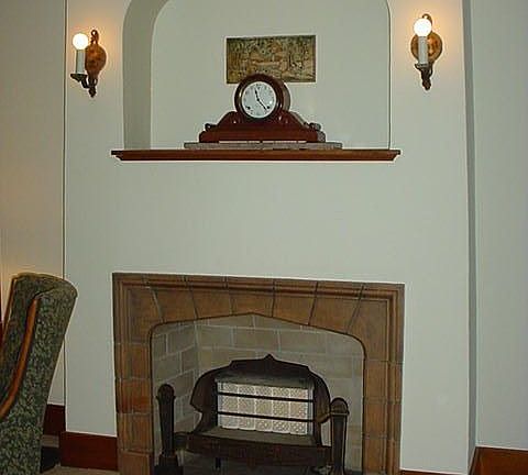 living room fireplace