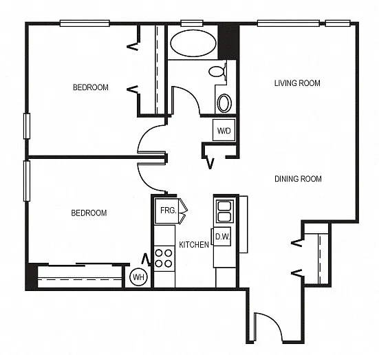 Floor plan 2X1 865
