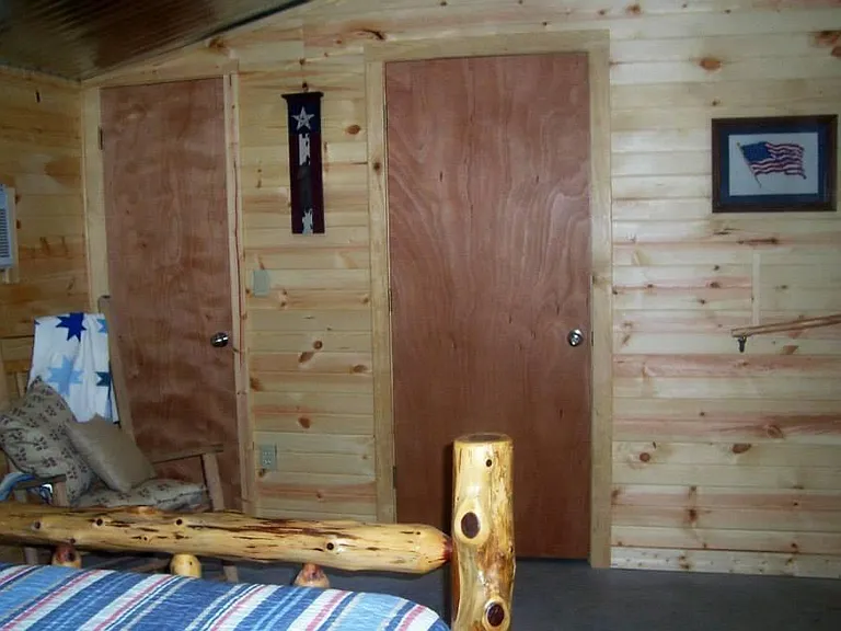 Closet and bathroom doors