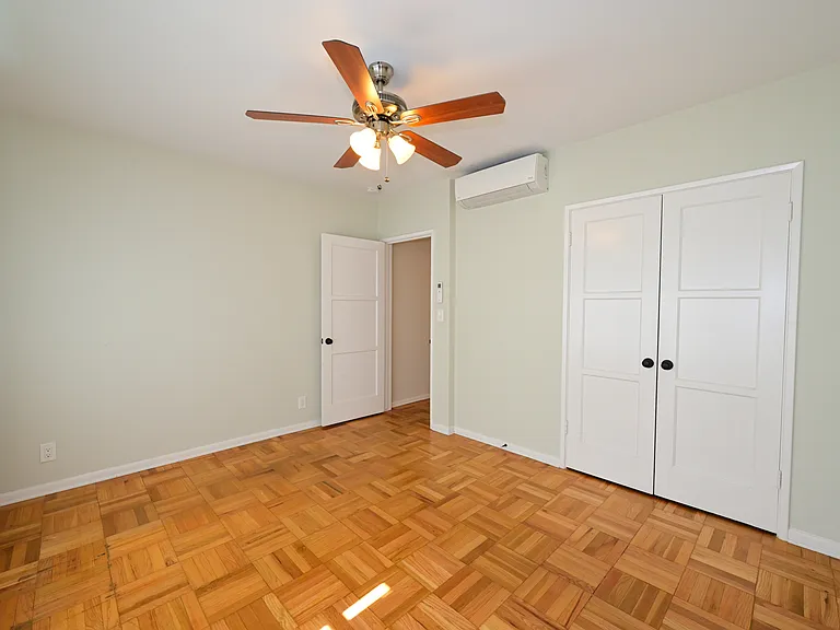 fully upgraded and bright w/ parquet hardwood flooring + mini split hvac + in-unit laundry