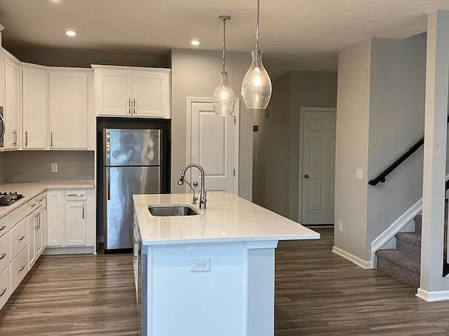 Open floor plan kitchen