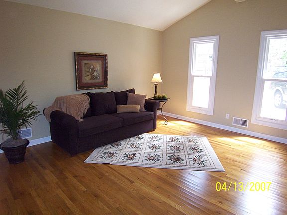living room with hardwoods