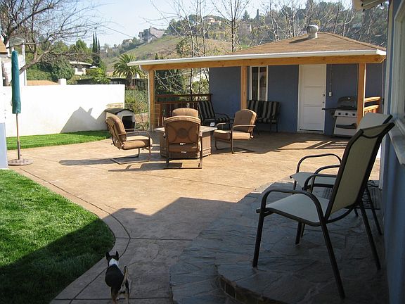 patio and bonus room