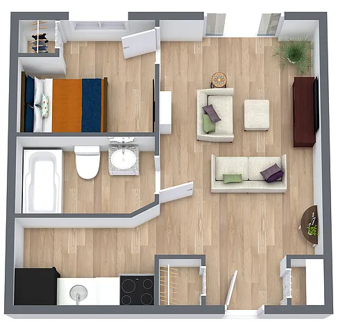 Floor plan Efficiency Layout - Standard