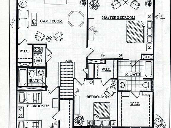 Upstairs Floorplan