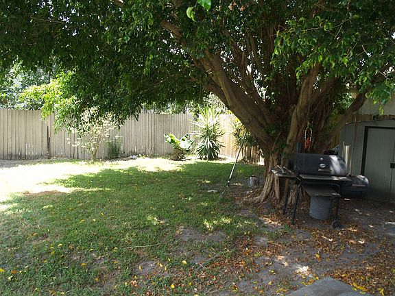 One side of back yard