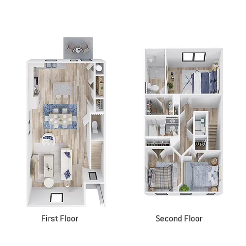 Floor plan Townes at Hamilton