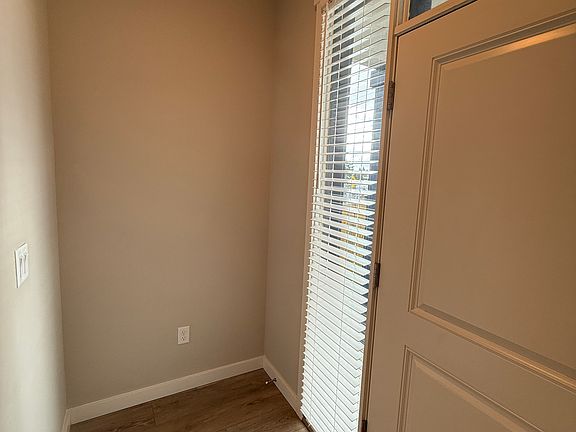 Storage space just off of the front door.